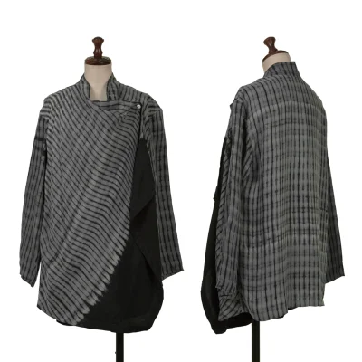 ISSEY MIYAKE HaaT Dyed Cupra Wrap Blouse