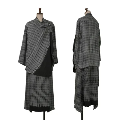 ISSEY MIYAKE HaaT Dyed Cupra Blouse & Skirt