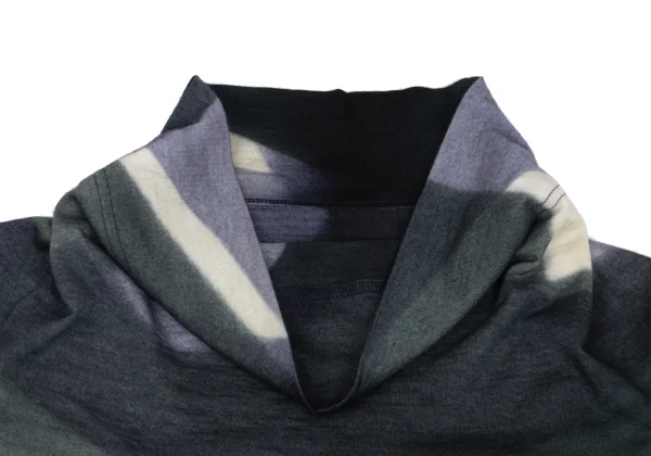 ISSEY MIYAKE HaaT Graphic Printed Wool High Neck Tunic K-161063_005