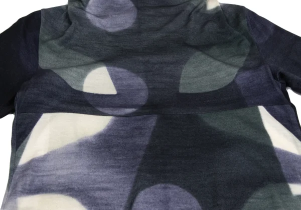 ISSEY MIYAKE HaaT Graphic Printed Wool High Neck Tunic K-161063_006