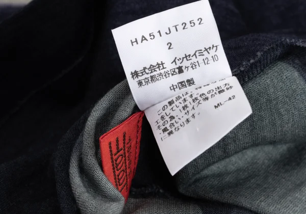 ISSEY MIYAKE HaaT Graphic Printed Wool High Neck Tunic K-161063_016