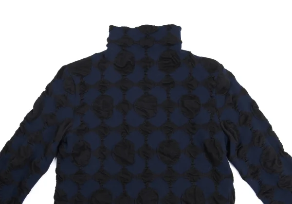 ISSEY MIYAKE HaaT Design Jacquard Cotton Poly High-neck Top K-161065_003