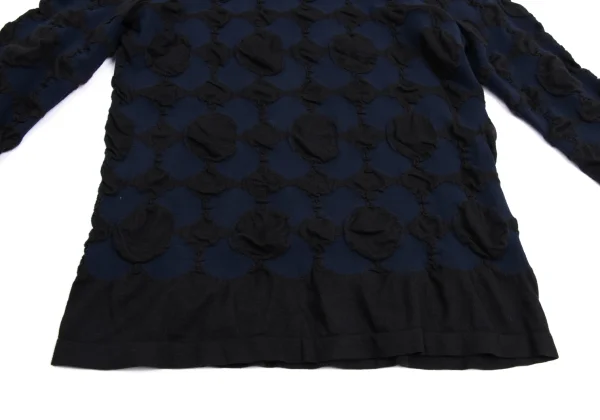 ISSEY MIYAKE HaaT Design Jacquard Cotton Poly High-neck Top K-161065_007