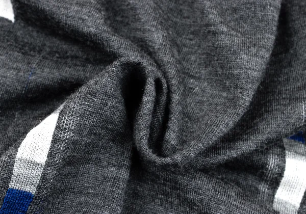 Yohji Yamamoto FEMME Block Design Wool Knit Cardigan K-161068_015