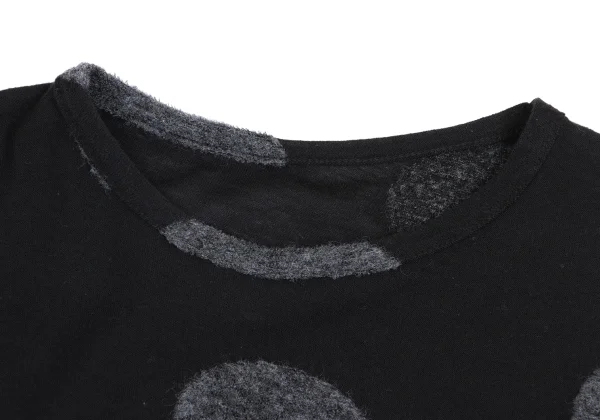 Yohji Yamamoto NOIR Dot Embroidery Cotton Wool Drape Top K-161071_004