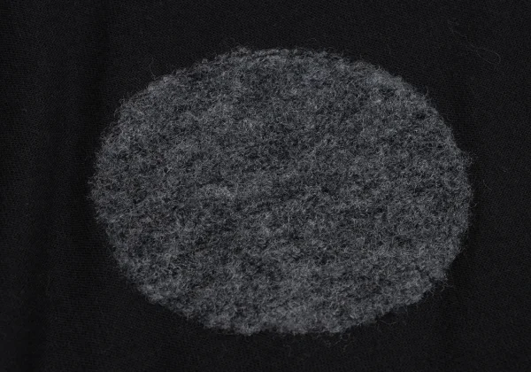 Yohji Yamamoto NOIR Dot Embroidery Cotton Wool Drape Top K-161071_011