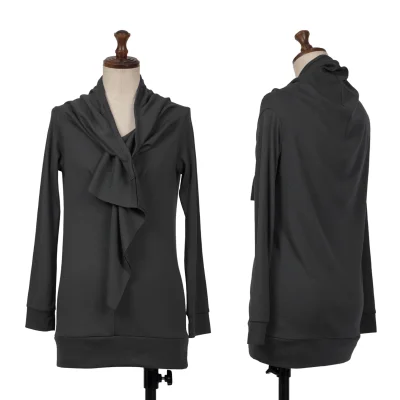 Yohji Yamamoto NOIR Frill Front Wool Knit