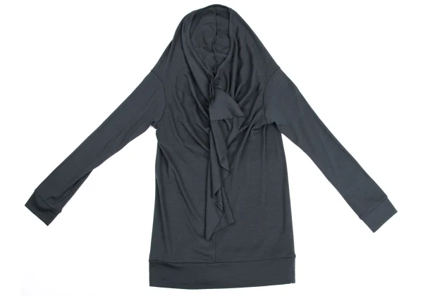 Yohji Yamamoto NOIR Frill Front Wool Knit K-161072_002