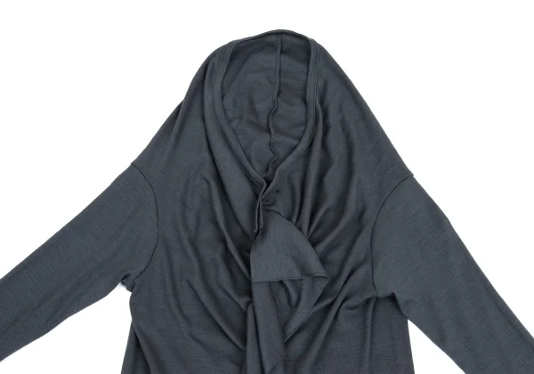Yohji Yamamoto NOIR Frill Front Wool Knit K-161072_003