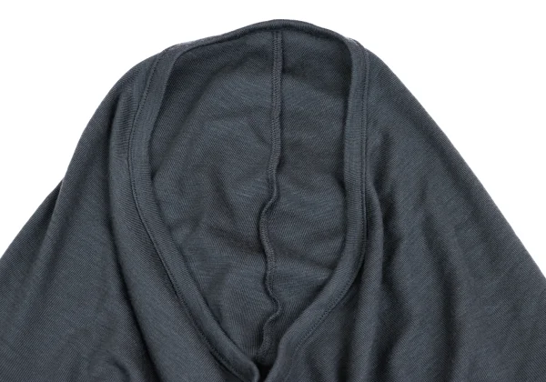 Yohji Yamamoto NOIR Frill Front Wool Knit K-161072_004