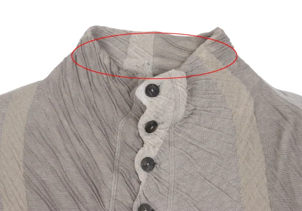 JURGEN LEHL Wrinkled Jacquard Cotton Cardigan K-161074_004
