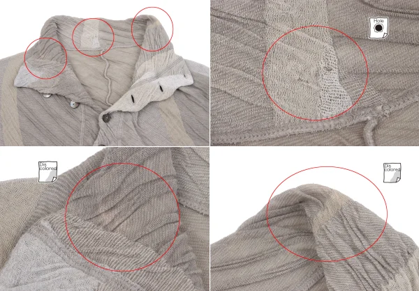 JURGEN LEHL Wrinkled Jacquard Cotton Cardigan K-161074_006