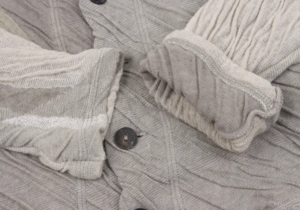 JURGEN LEHL Wrinkled Jacquard Cotton Cardigan K-161074_009
