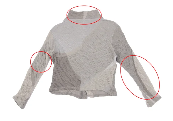 JURGEN LEHL Wrinkled Jacquard Cotton Cardigan K-161074_014