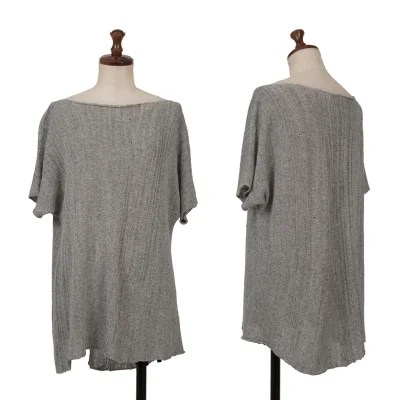 JURGEN LEHL knitted Linen Short Sleeve Knit Top