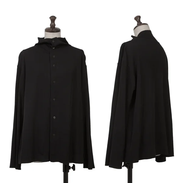 JURGEN LEHL High Neck Cotton Cardigan Black M K-161078_001