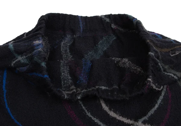 JURGEN LEHL Graphic Line Jacquard Wool Knit Skirt K-161079_004