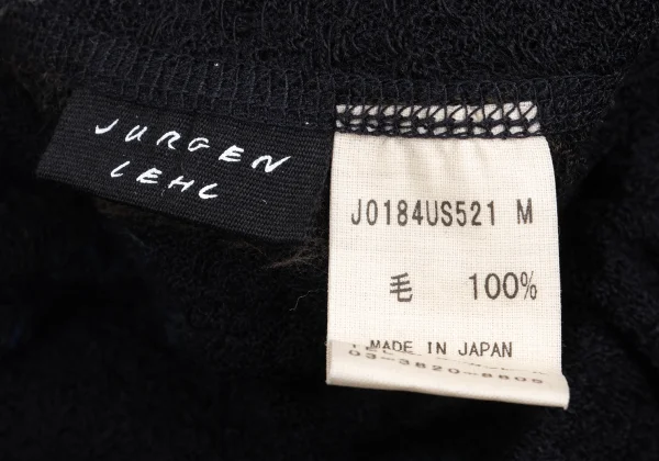 JURGEN LEHL Graphic Line Jacquard Wool Knit Skirt K-161079_010
