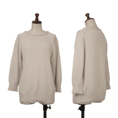 MARGARET HOWELL Raglan Cotton 3/4 Sleeve Knit Top