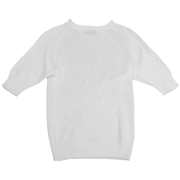 MARGARET HOWELL Linen Cotton Raglan Half Sleeve Knit Top K-161082_002