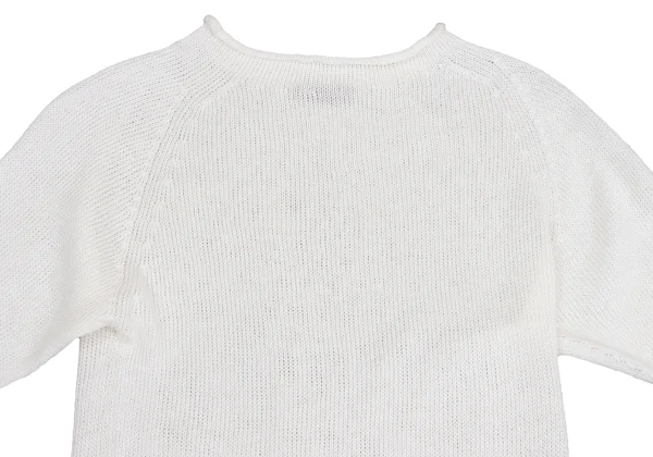 MARGARET HOWELL Linen Cotton Raglan Half Sleeve Knit Top K-161082_003