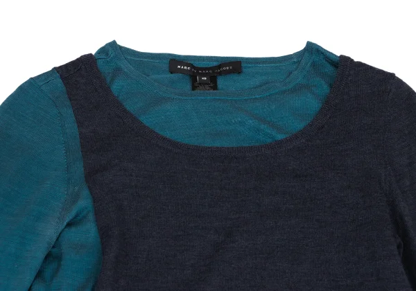 MARC by MARC JACOBS Bicolor Wool Knit Tunic K-161083_004