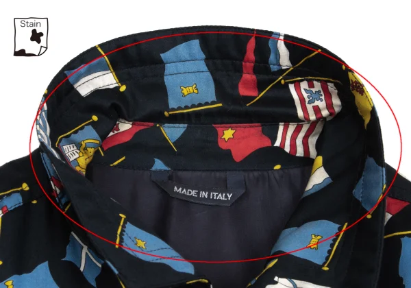 VERSACE SPORT Flag Patterned Zip-up Blouson K-161086_005