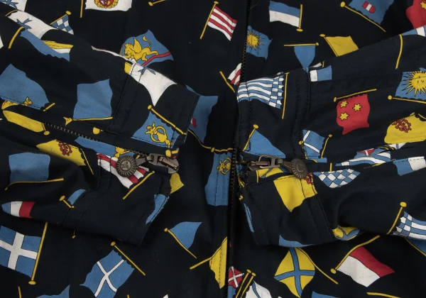 VERSACE SPORT Flag Patterned Zip-up Blouson K-161086_009