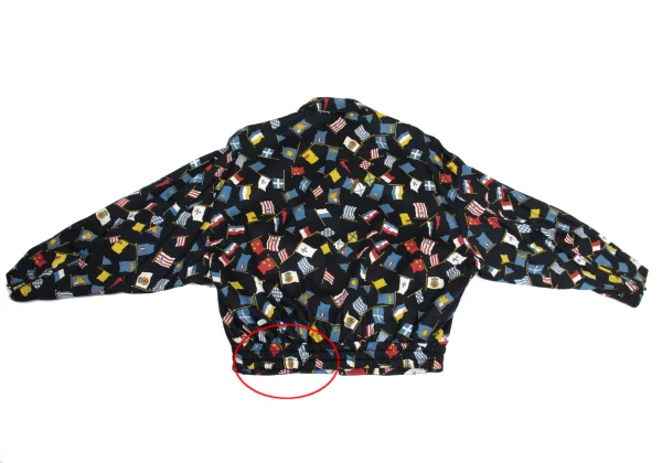 VERSACE SPORT Flag Patterned Zip-up Blouson K-161086_016