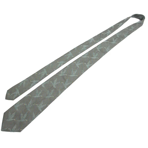 GIANNI VERSACE Bird Jacquard Check Tie K-161091_002