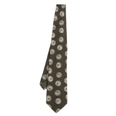 GIORGIO ARMANI Silk Circle Print Tie