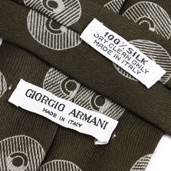 GIORGIO ARMANI Silk Circle Print Tie K-161093_007