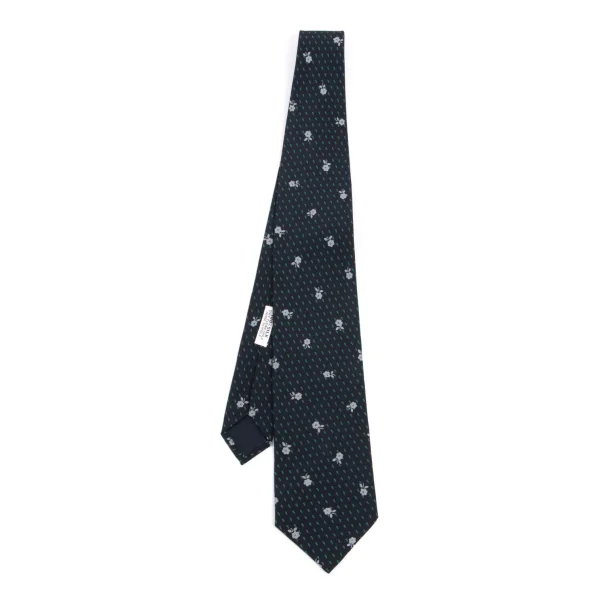 GIORGIO ARMANI Silk Floral Print Tie Navy  K-161095_001