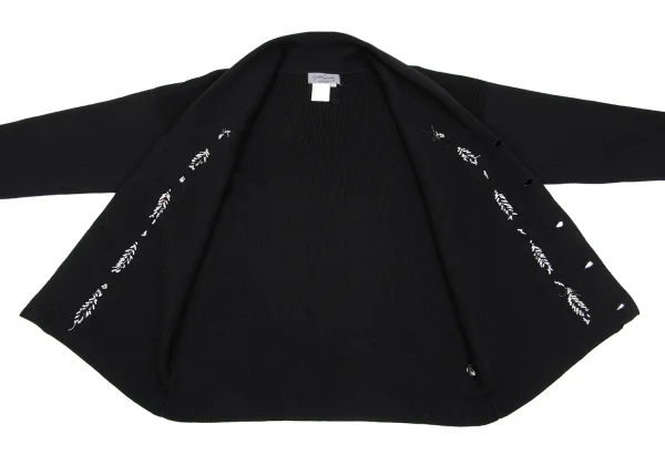 Yohji Yamamoto POUR HOMME Bijou Embroidery Knit Cardigan K-161098_012