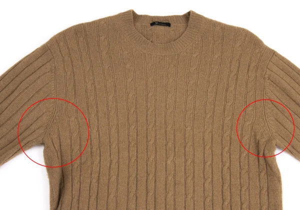 Y's for men Wool Crewneck Cable Knit K-161099_002
