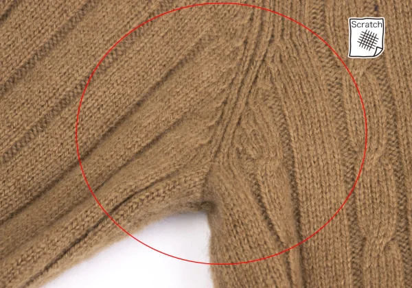 Y's for men Wool Crewneck Cable Knit K-161099_003