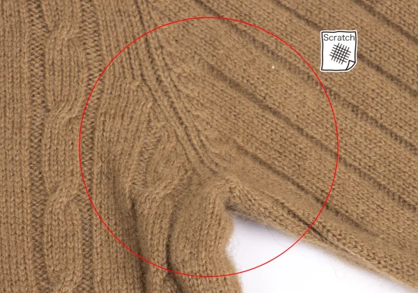 Y's for men Wool Crewneck Cable Knit K-161099_004