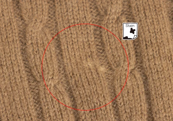 Y's for men Wool Crewneck Cable Knit K-161099_012
