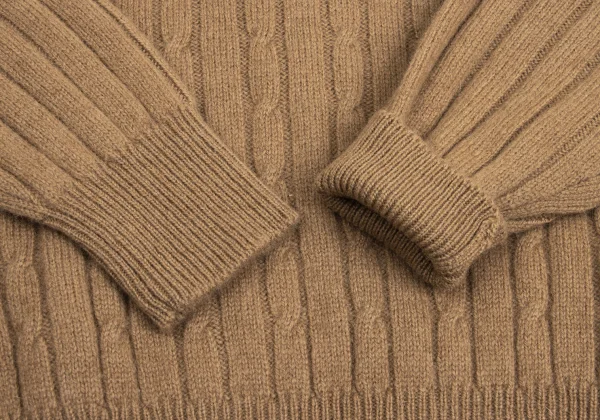 Y's for men Wool V-neck Cable Knit K-161100_005