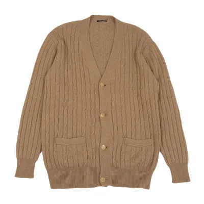 Y's for men Cable Knit Cardigan