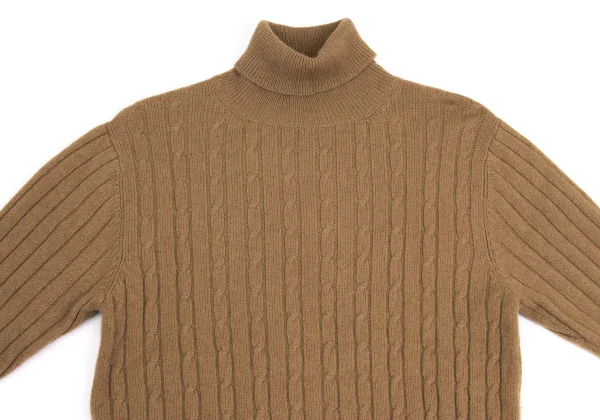 Y's for men Wool Turtleneck Cable Knit K-161102_002