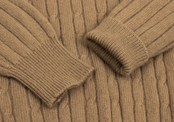 Y's for men Wool Turtleneck Cable Knit K-161102_006