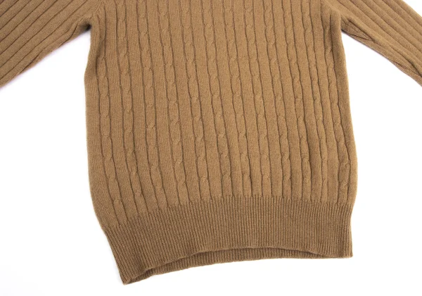 Y's for men Wool Turtleneck Cable Knit K-161102_007