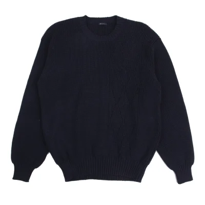 Y's for men Argyle Jacquard Low Gauge Knit