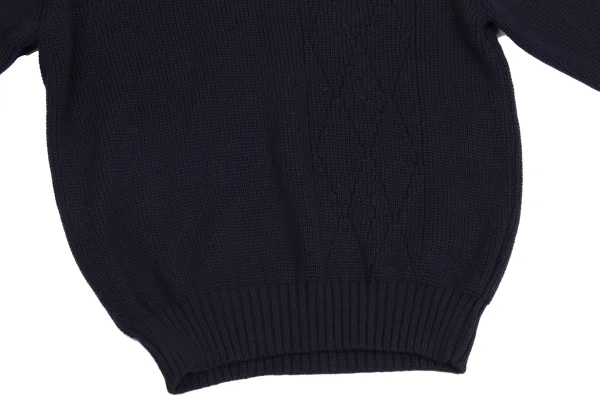 Y's for men Argyle Jacquard Low Gauge Knit K-161103_007