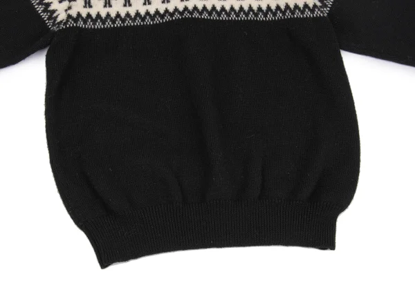 Y's for men Silhouette Woven Knit Sweater K-161104_007
