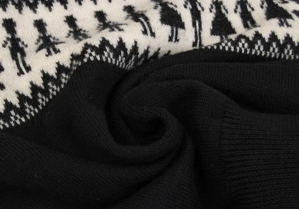 Y's for men Silhouette Woven Knit Sweater K-161104_010