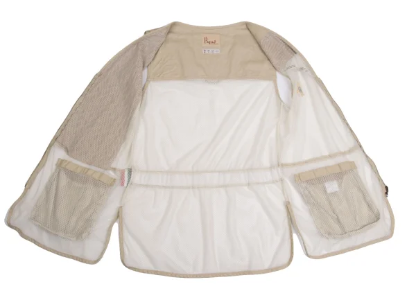 Papas Mesh Switching Zip Vest K-161110_012
