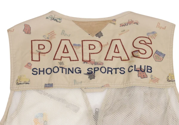 Papas Mesh Switching Zip Vest K-161110_014