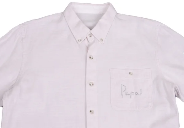 Papas Wool Logo Embroidered Long Sleeve Shirt K-161111_002